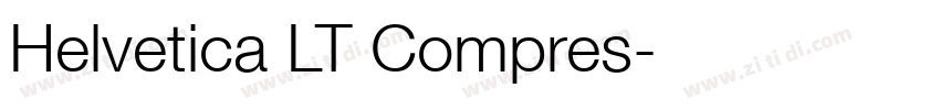 Helvetica LT Compres字体转换